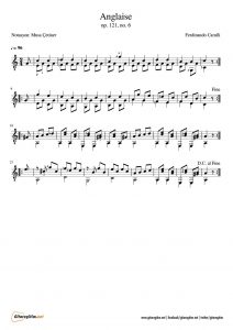 Carulli - Anglaise - Nota