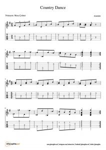 Country Dance - 2 - Nota ve Tab